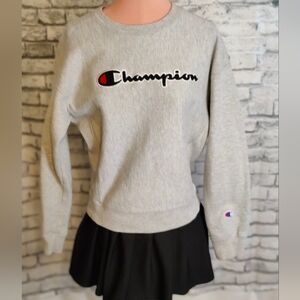 Champion 90s  tiny fit Sweatshirt varsity style logo Vintage reverse weave SM